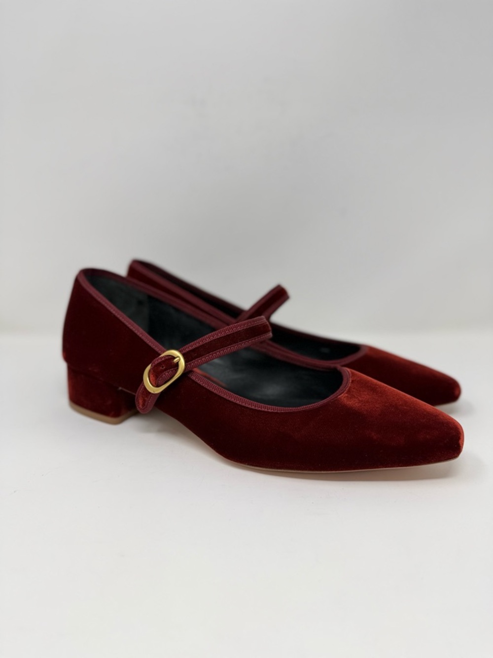 New Veronica Beard Cade Velvet Mary Jane Ballet Pump Sz 10 - Picture 2 of 13